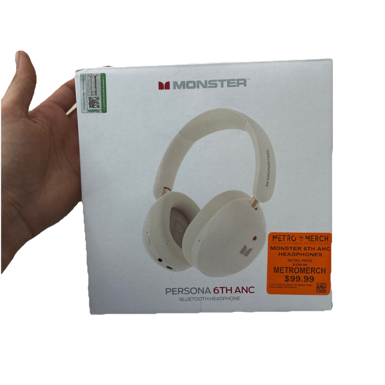 Monster Persona 6th ANC Active Noise Cancelling Headphones | New Open Box