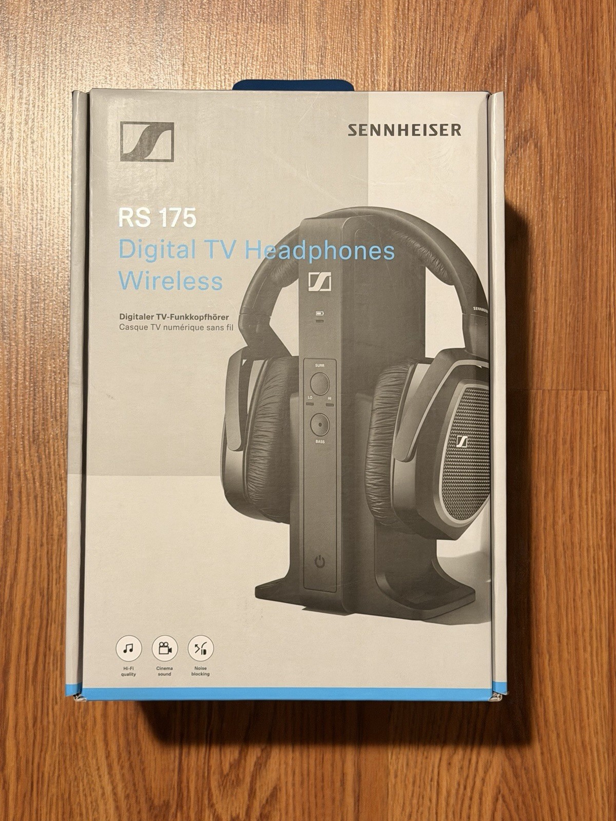Sennheiser RS 175 Wireless Digital TV Headphones w/ Transmitter Charging Dock