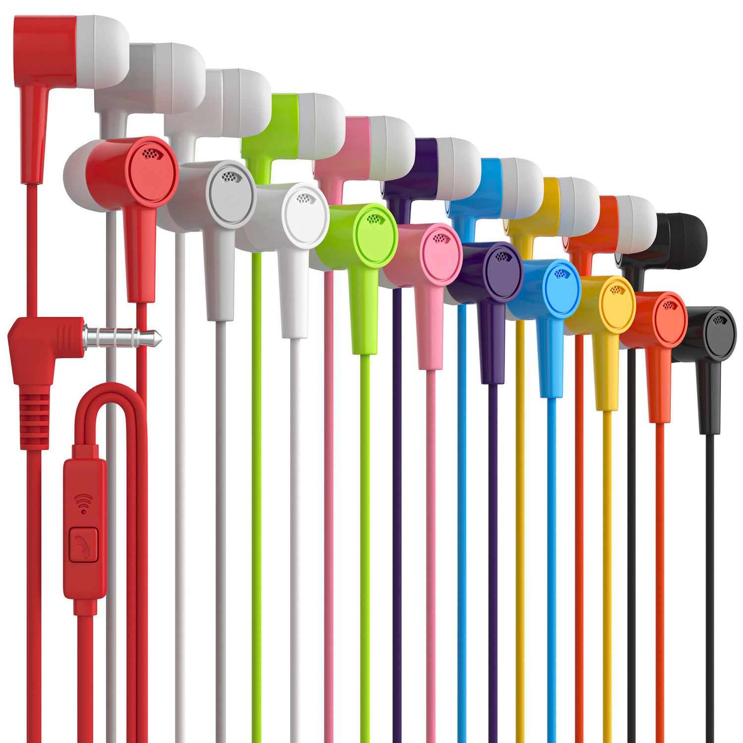BULK Lot of 3.5mm Headphones / Earbuds / Earphones – Great for School, Library