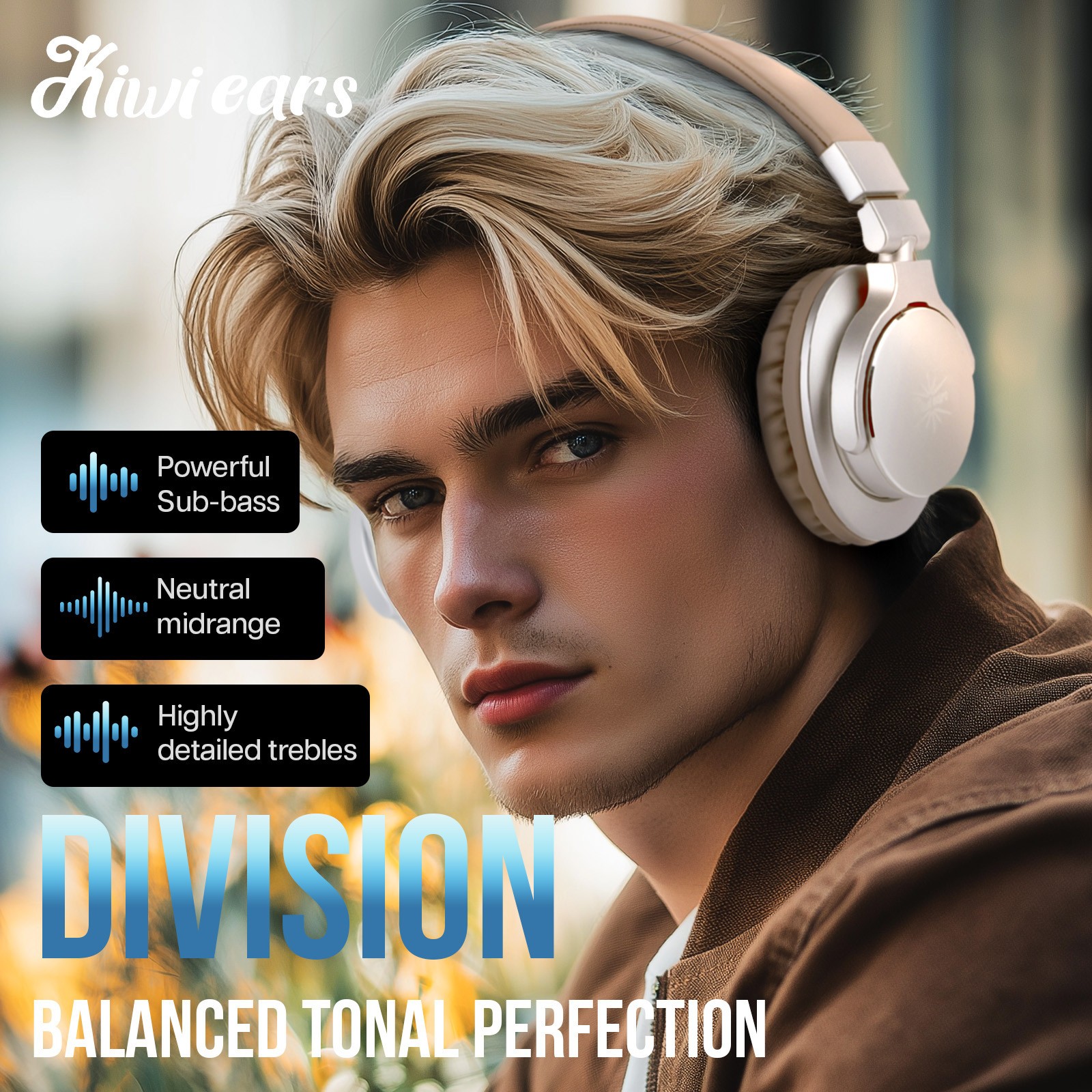 Kiwi Ears Division Dynamic Driver Monitor/DJ Headphones Wired Headphones