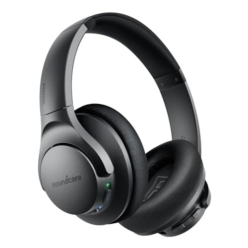 Soundcore Anker Life Q20 Hybrid Active Noise Cancelling Headphones, Black USB-C
