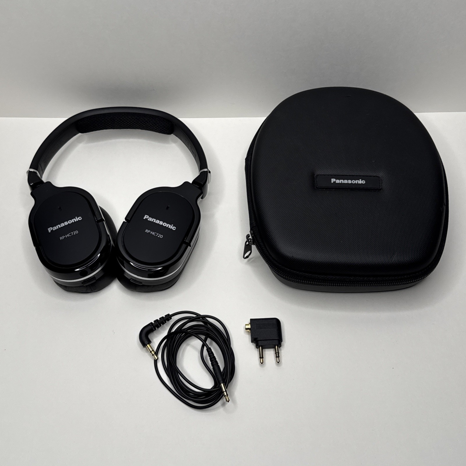 Panasonic RP-HC720 Noise Cancelling Headphones, Over-Ear- Wired, w/ Hard Case