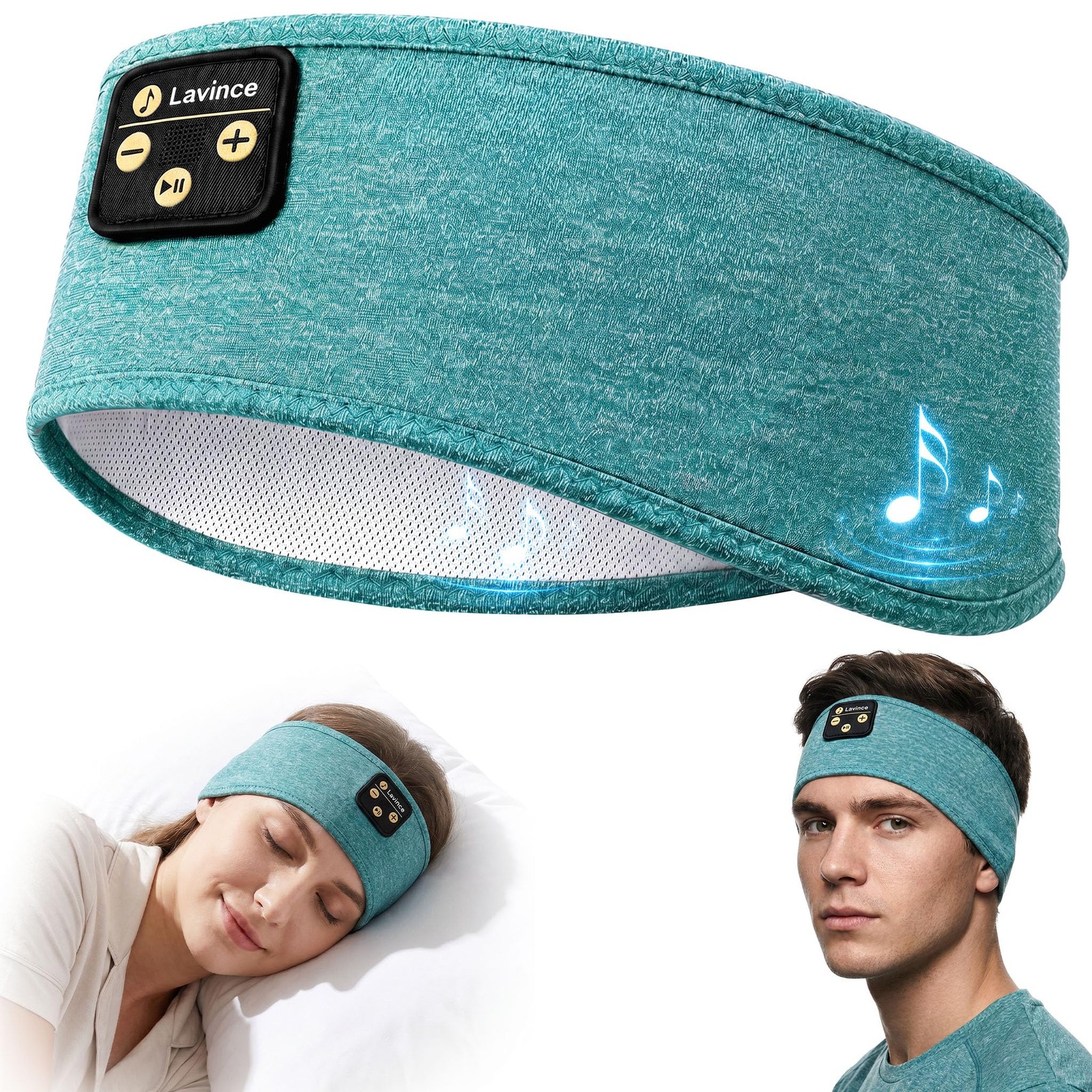 Sleep Headphones, Bluetooth Sleeping Headphones Headband 12H Music, Soft Elas…