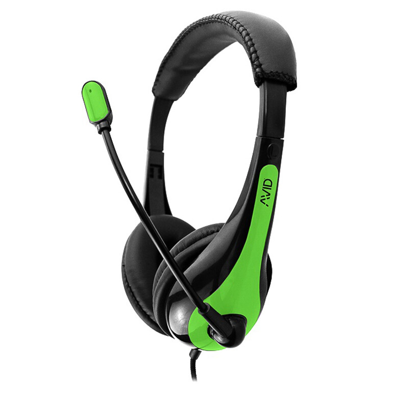 Avid Education AE-36 Green Headset with Noise Cancelling Microphone