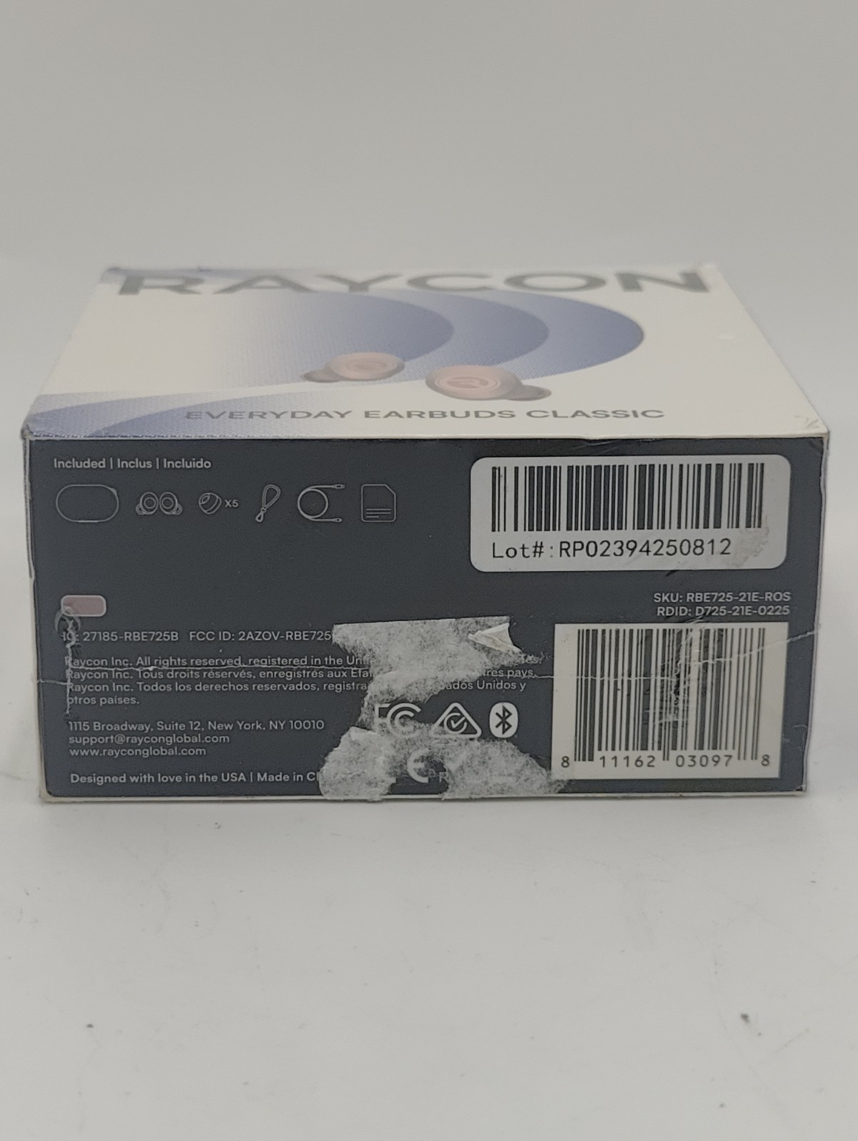 Raycon Everyday Earbuds – Rose Gold (RBE725-21E-ROS) Active Noise Cancellation