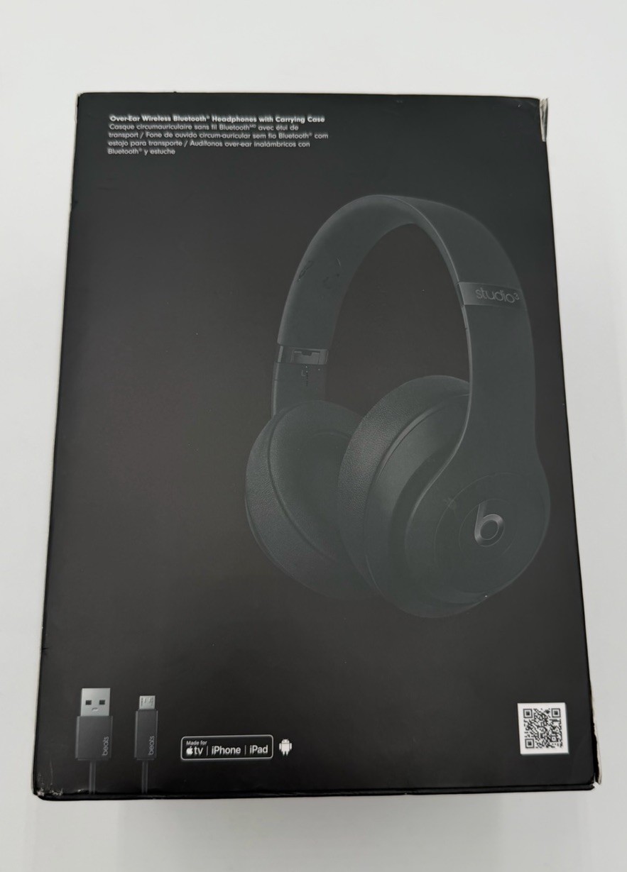 Beats Studio 3 Bluetooth Headphones – Black