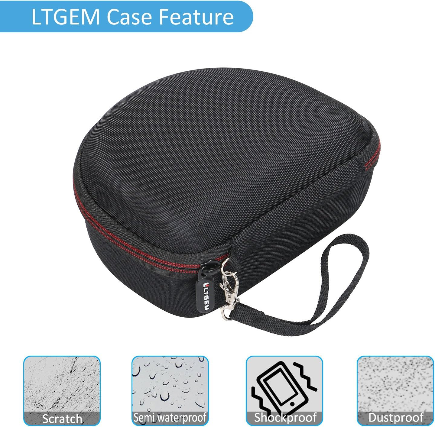 LTGEM Case Compatible with Sony MDR7506 Professional Large Diaphragm Headphone,