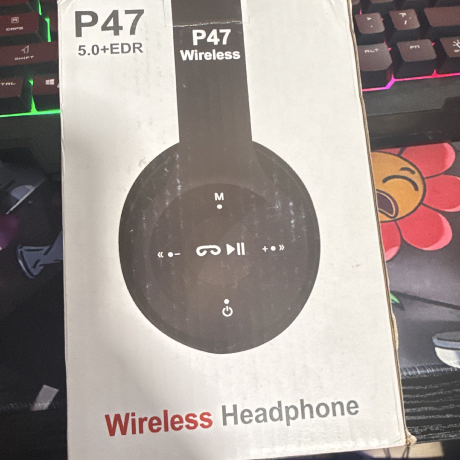 P47 5.0+EDR Bluetooth Wireless Headphones Bluetooth/Wireless Black Audio