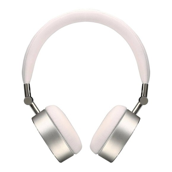 CLEER BT Wireless Over-Ear Bluetooth Headphones Lightweight White Silver NIB