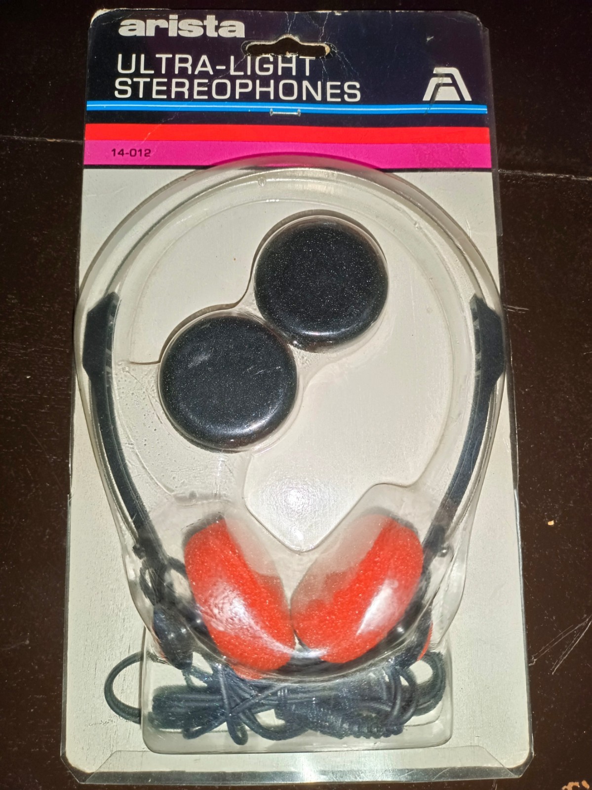 Vintage Arista 14-012 Ultra-Light Stereophones | Red Foam | Sealed NOS Retro 80s