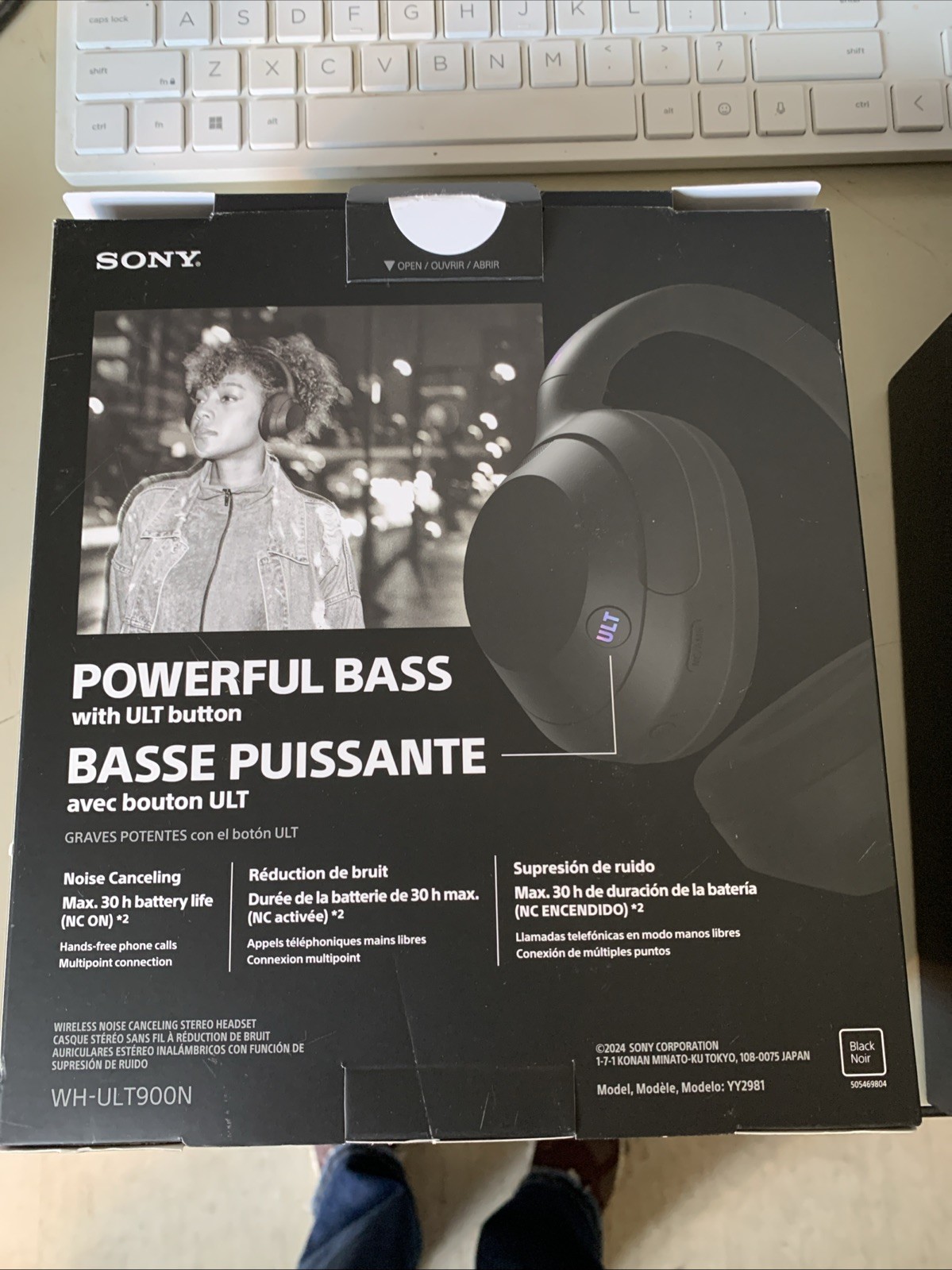 Sony ULT WEAR Wireless Noise Canceling Headphones – Black WHULT900N/B