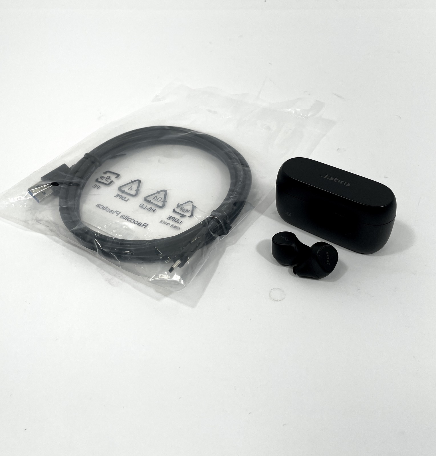 Jabra Evolve2 Buds Bluetooth USB-A MS 20797-999-999 Earbud w/ NO Cushions