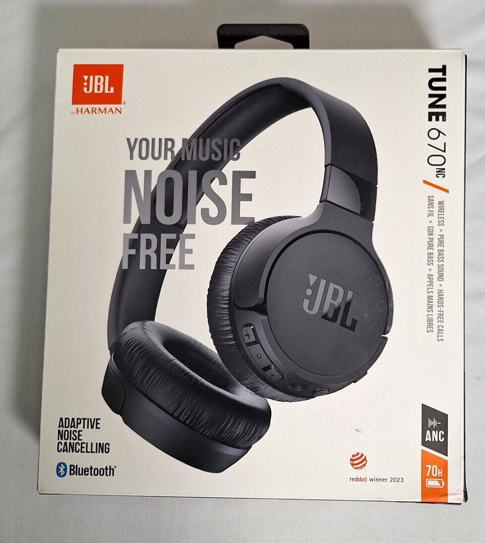JBL Tune 670NC Adaptive Noise Cancelling- Black