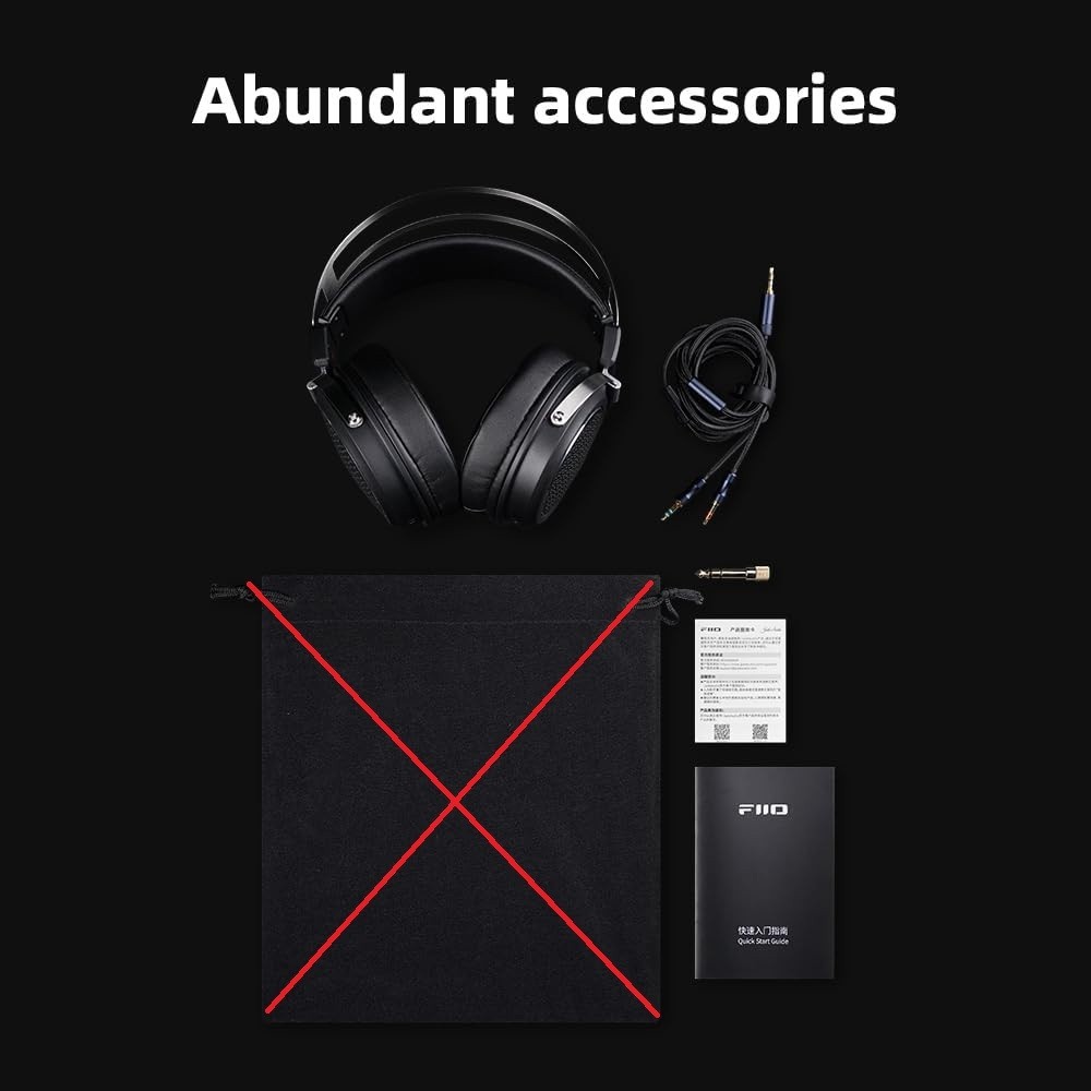 [Missing cloth pouch] FiiO/JadeAudio JT1 Professional Studio Headphones (Black)