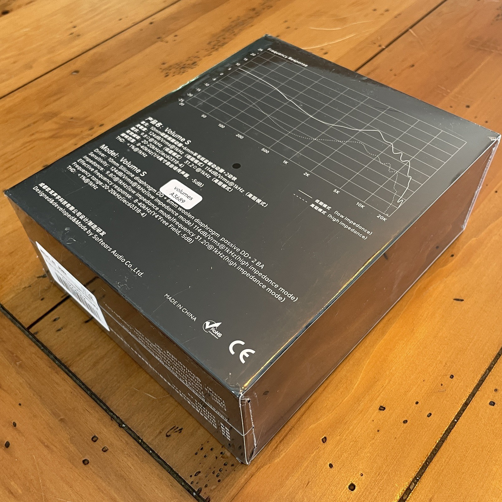Softears Volume S Earphones 1DD+1Passive DD+2BA with 3.5mm/4.4mm SEALED