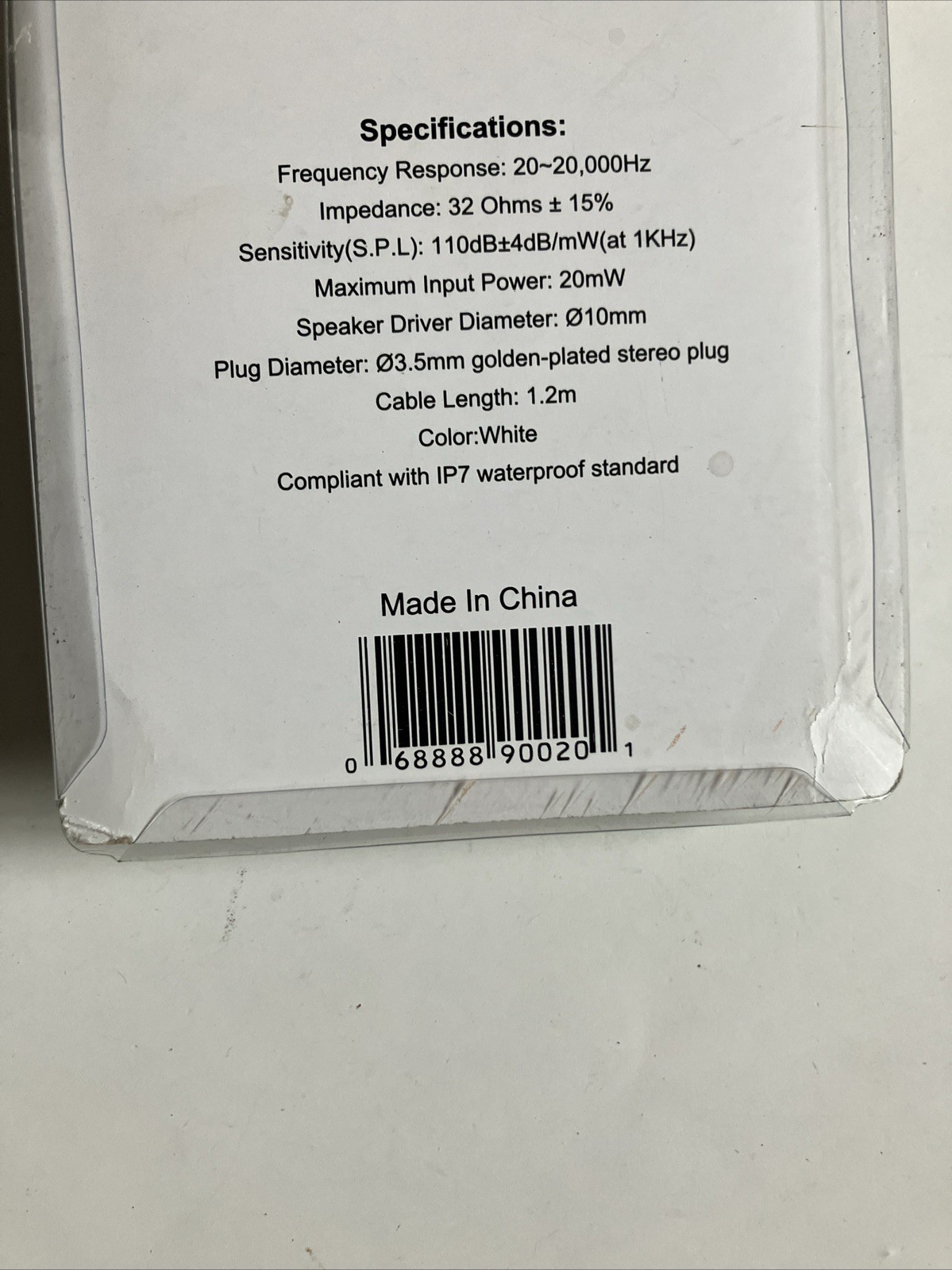 NEW PyleHome PWPE10W Wired Waterproof Ear Marine Swimming Headphones – White