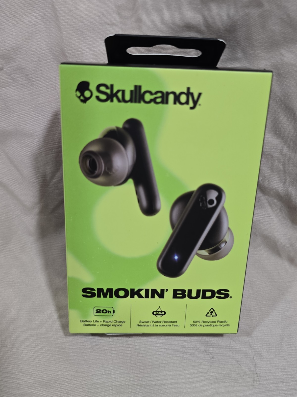 Skullcandy Smokin’ Buds Wireless In-Ear Earbuds – True Black NIB