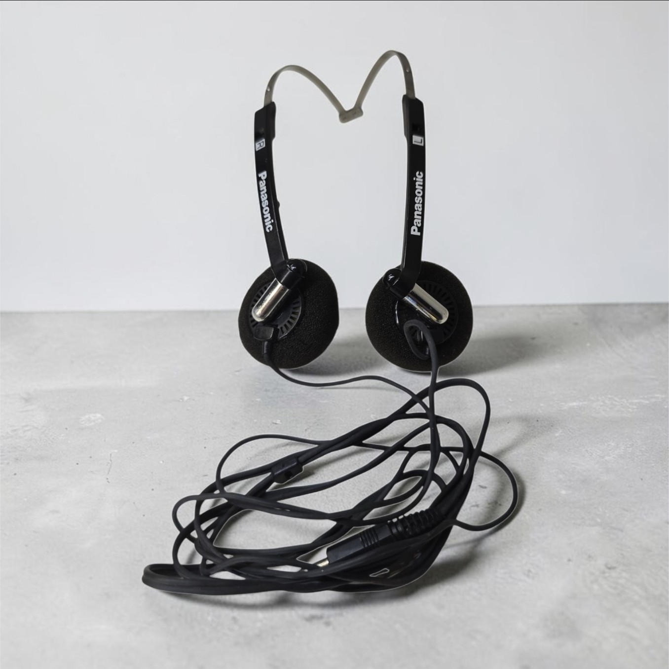 RARE Vtg Panasonic Folding Metal Band Headphones Portable Audio Walkman 80s 90s