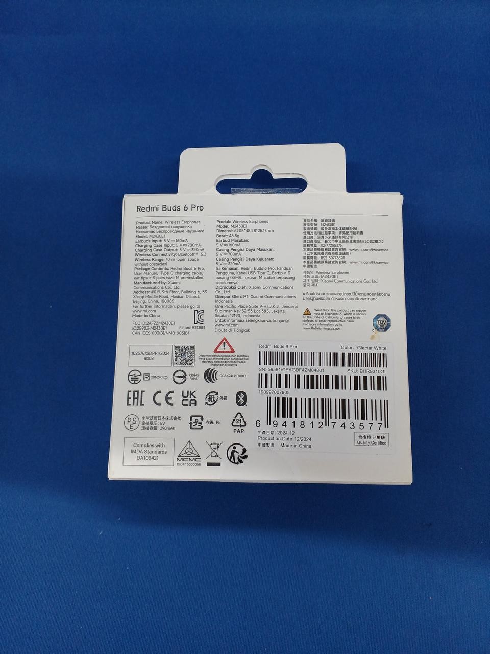 Xiaomi Redmi Buds 6 Pro Wireless Bluetooth Earbuds Hi-Res ANC Dual Drivers JAPAN