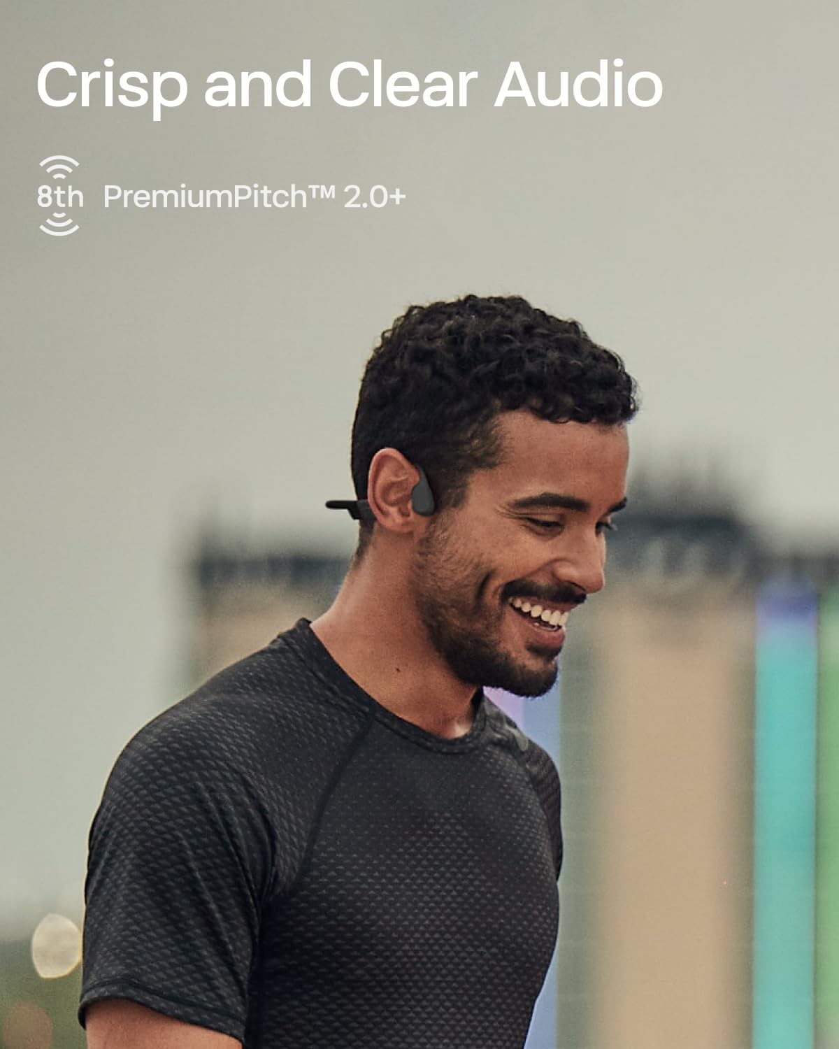 SHOKZ OpenRun Mini-Bone Conduction Headphones,Open-Ear Bluetooth Wireless Spo…