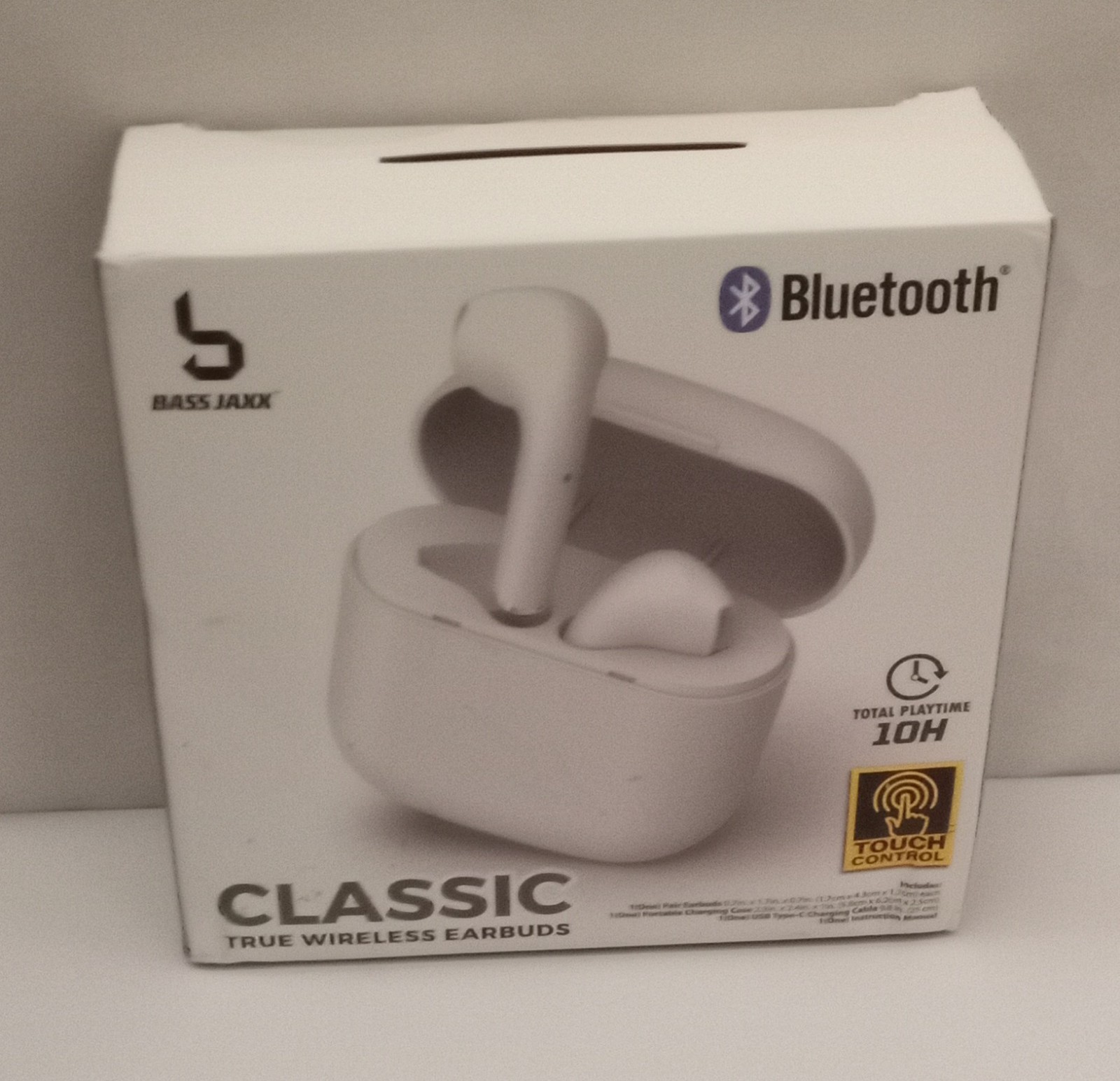Bass Jaxx Bluetooth Classic True Wireless Earbuds 10 Hours Playtime