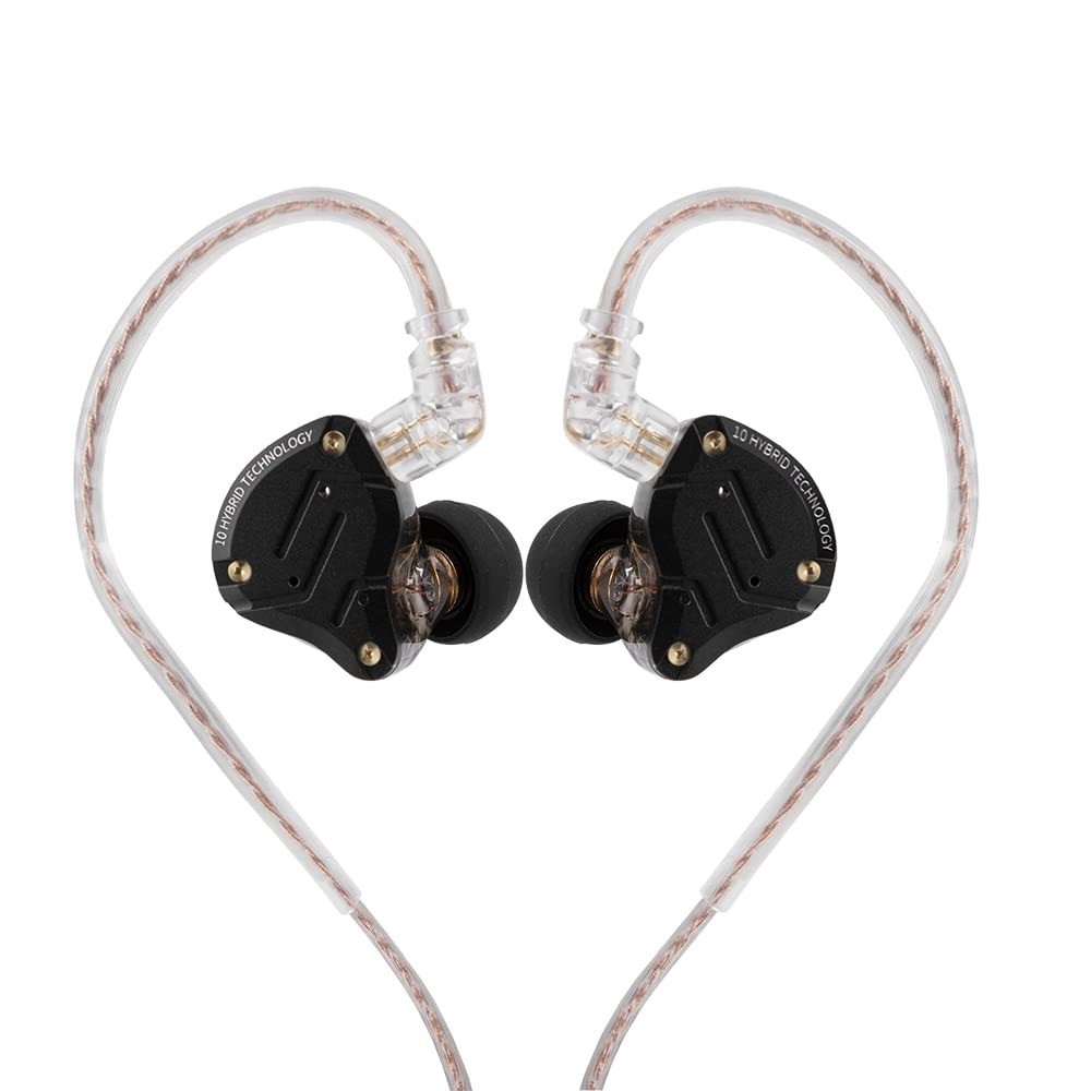 KZ ZS10 Pro HiFi Wired Earbuds 5 Driver Gaming Earphones – Black