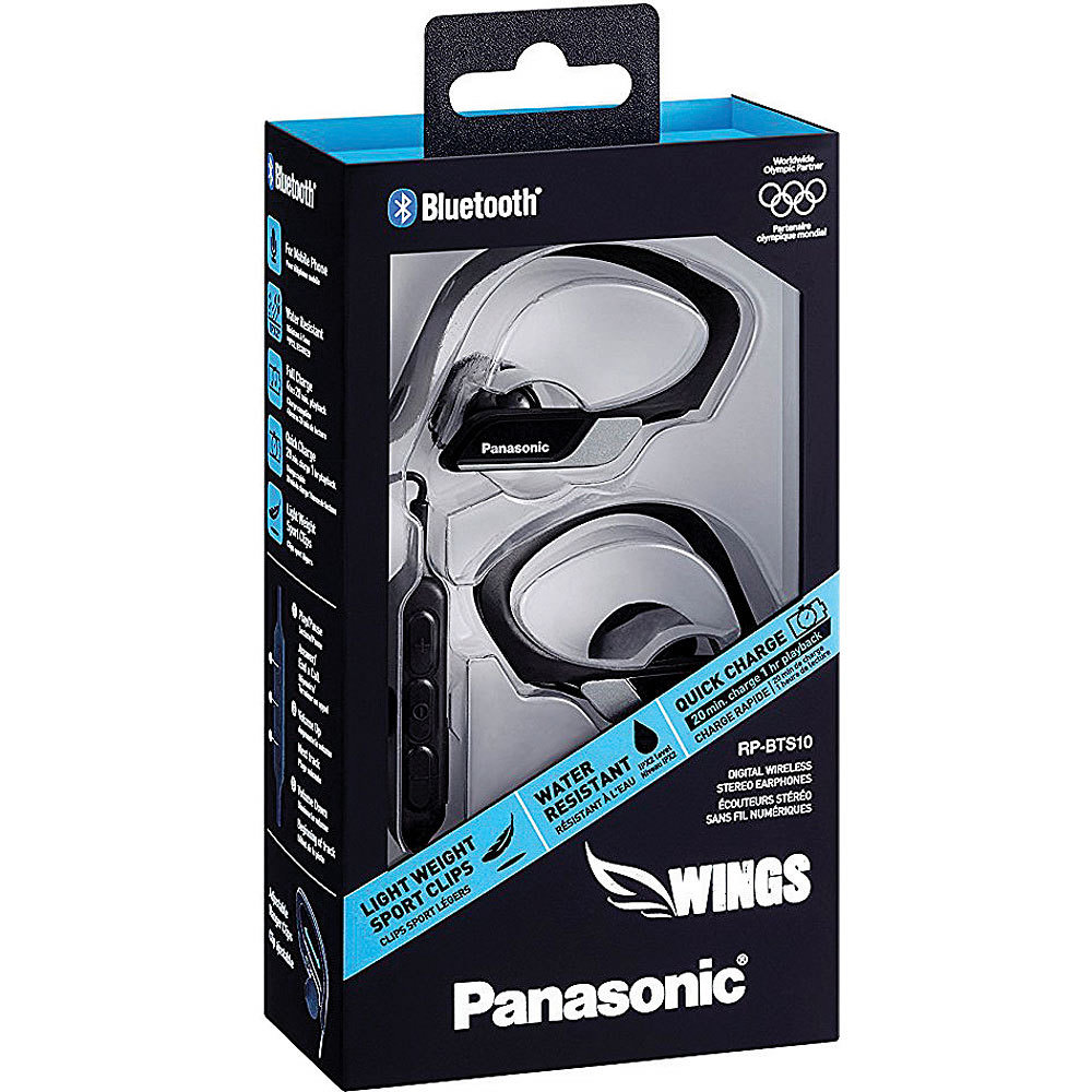 Panasonic RP-BTS10 WINGS Bluetooth Sport Earphones Ear-hook Gym workouts Sports