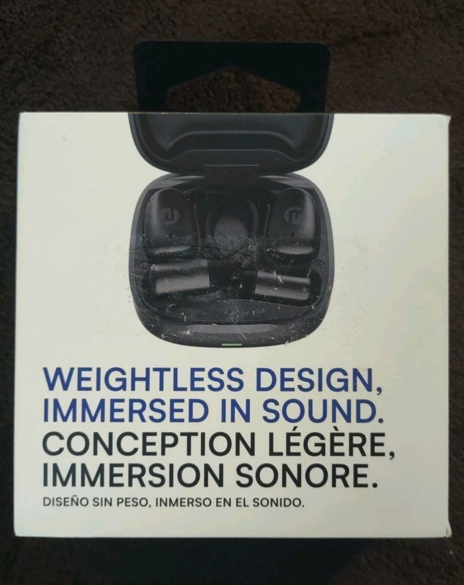 Black RAYCON Essential Open Earbuds True Wireless Bluetooth 36 Hr Battery NEW