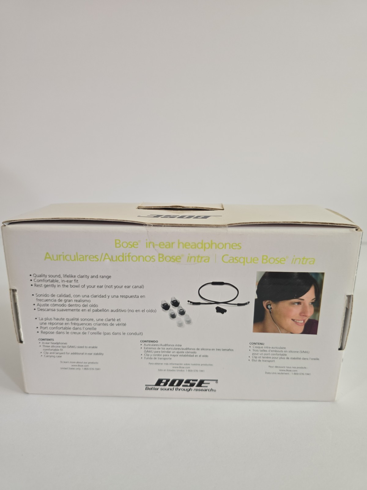Bose In-Ear Headphones Model BW-1 Wired Earbuds Black BRAND NEW SEALED 306738-00