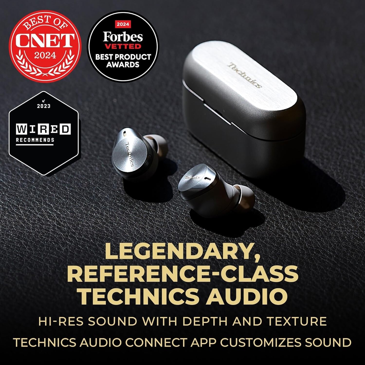 Technics AZ80 Noise-Canceling True Wireless In-Ear Headphones Hi-Res ( Silver )