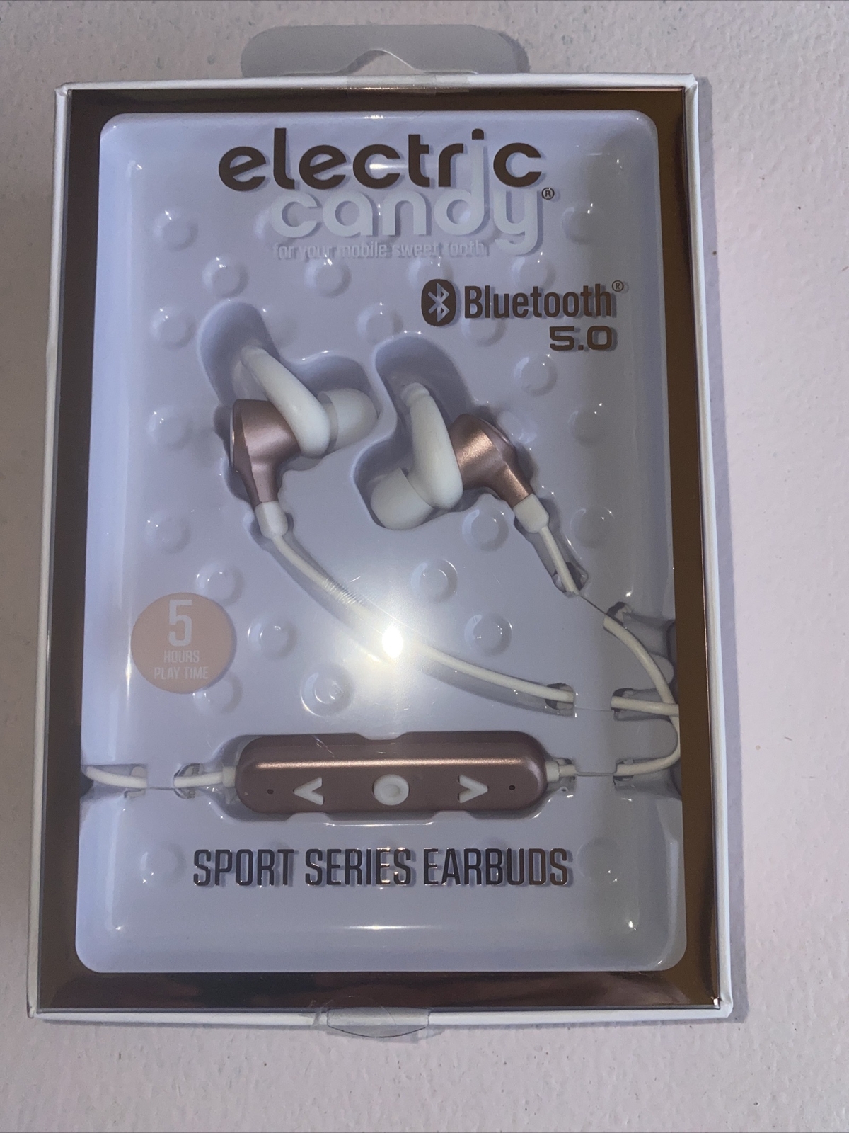 Tzumi-Electric Candy Bluetooth 5.0 Sport Series Earbuds Rose Gold
