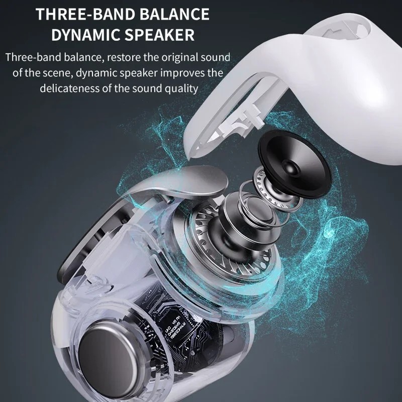 Ultra Open Earbuds True Wireless Open Earbuds – Black White USA