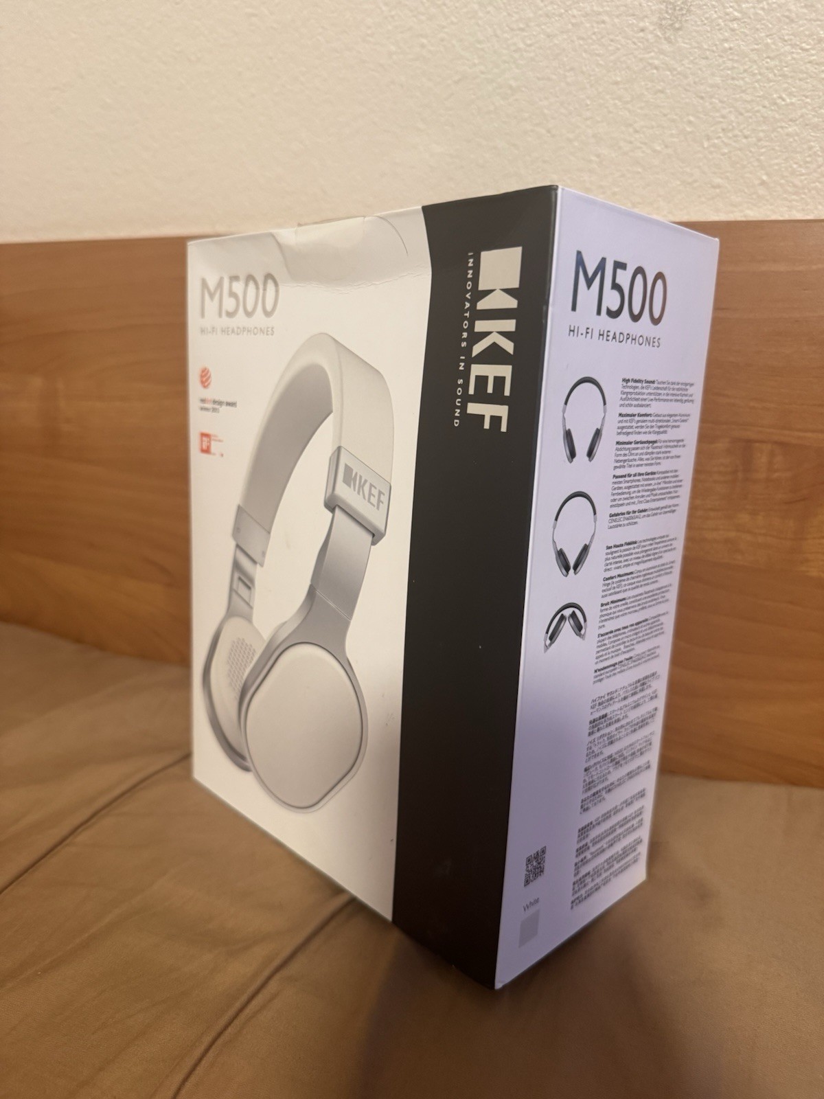 KEF M500 On-Ear Headphones White