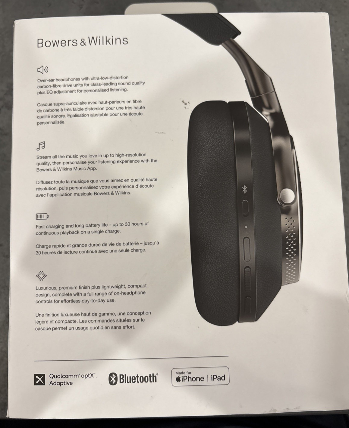 Bowers & Wilkins Px8 Wireless Over-Ear Headphones – Black