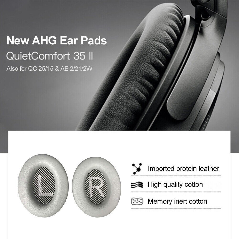 Replacement Ear Pads Cushions for Bose QuietComfort 35 QC35 II QC25 QC15 AE2