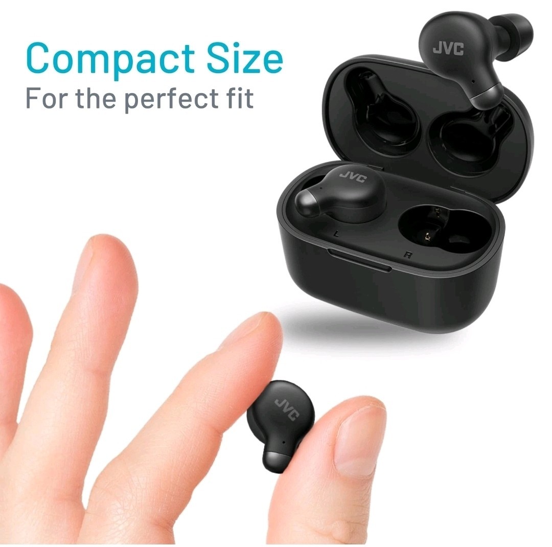 JVC – Marshmallow Plus True Wireless Headphones with Noise Cancelling Black NEW