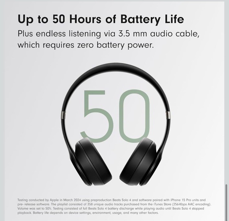🔥Beats Solo 4 Wireless On-Ear Bluetooth Headphones New No Box Matte Black