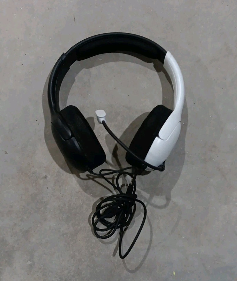 PDP Gaming LVL40 Wired Stereo Headset for Switch 500-162-BW-NA Black & White