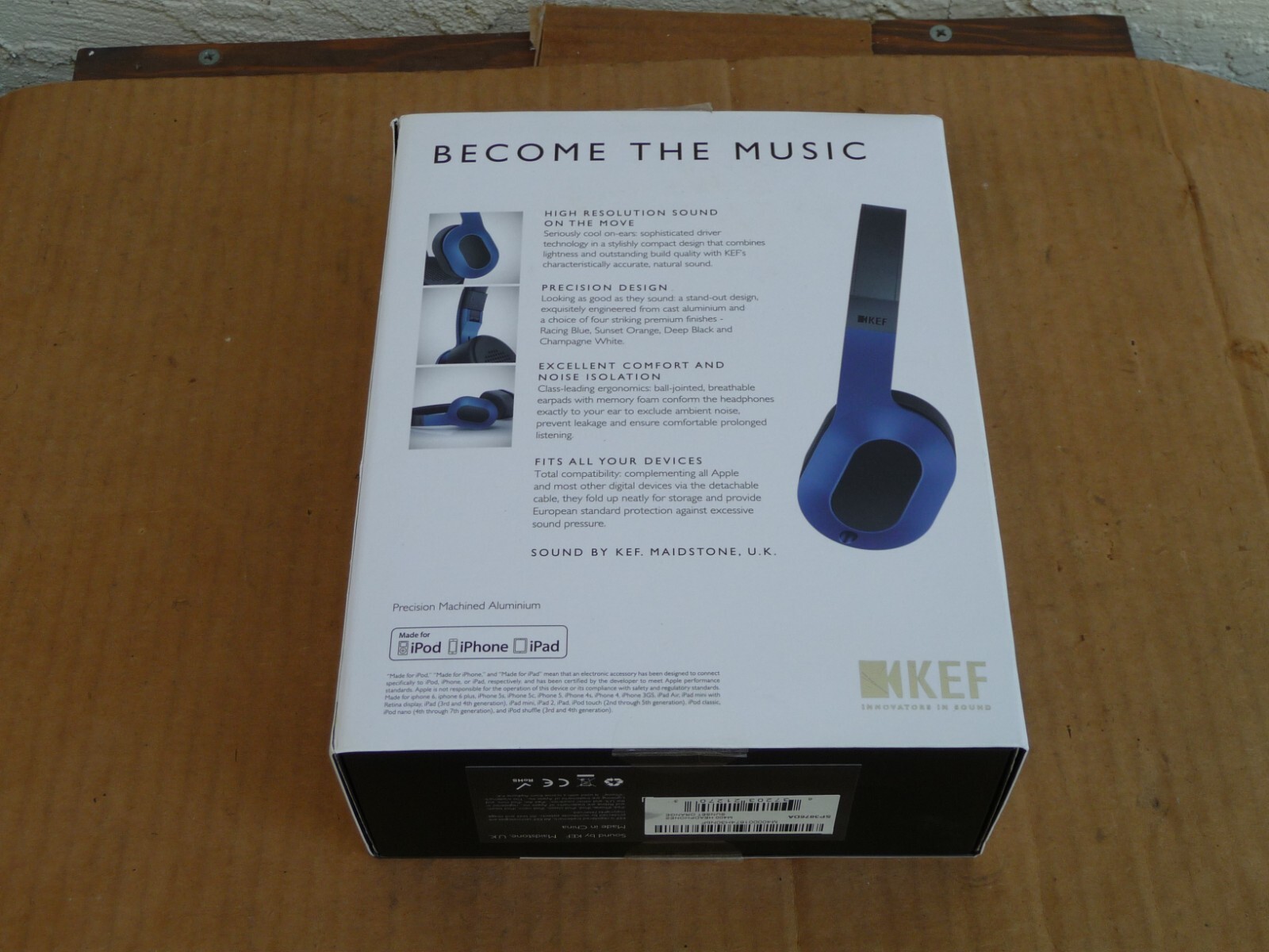 KEF M400 On-Ear Hi-Fi Headphones Orange