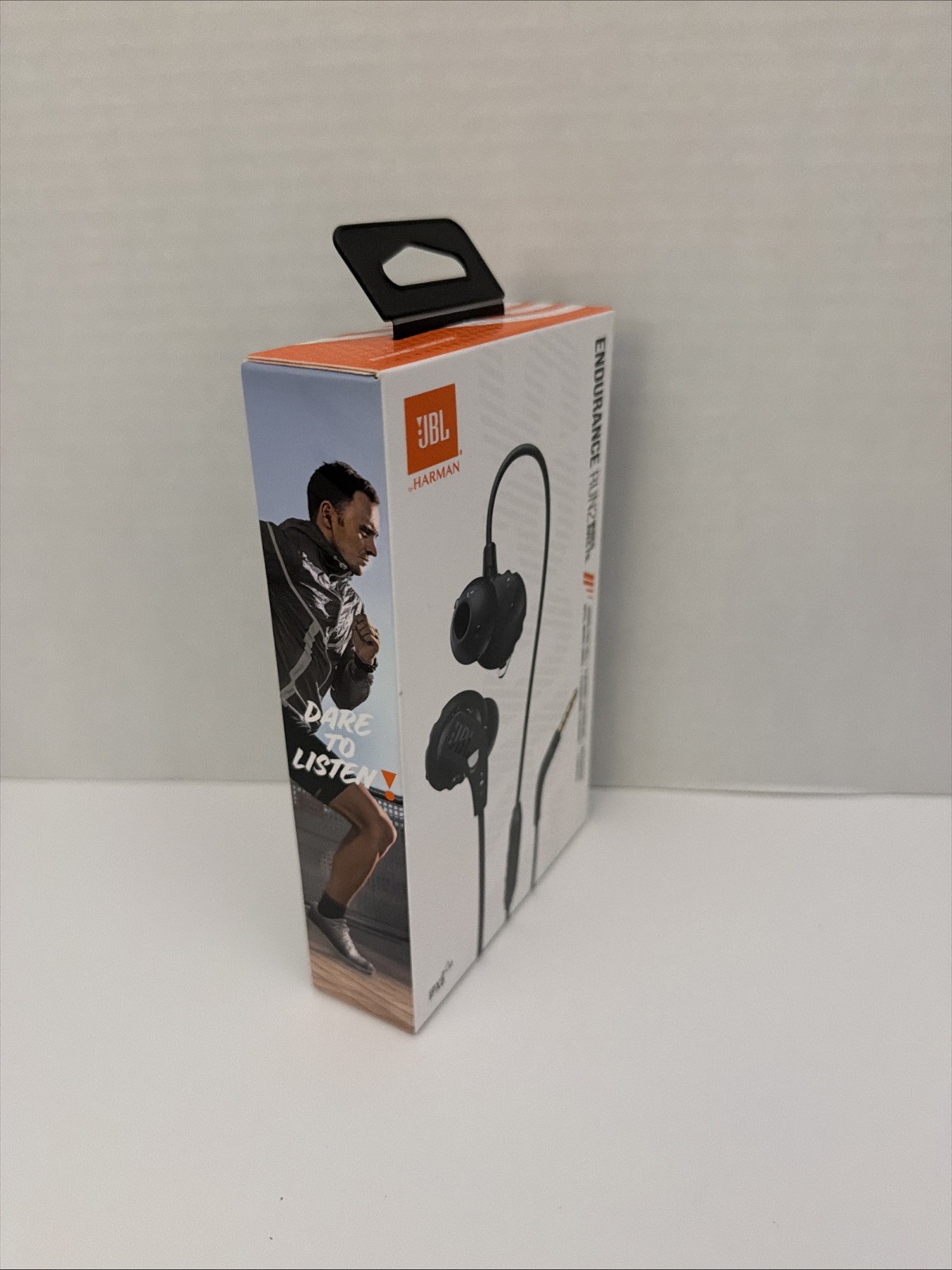 JBL Endurance Run2 Wired EARBUDS WITH FLIPHOOK and Microphone – Black IPX 5.