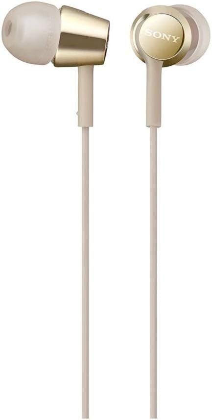 SONY Closed Dynamic In-Ear Headphones MDR-EX155 Gold New