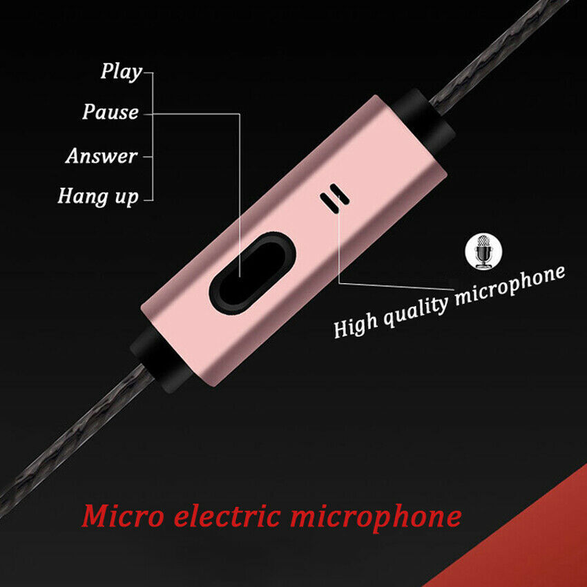 3.5mm HIFI Super Bass Headset In-Ear Earphone Stereo Earbuds Headphone Wired Mic