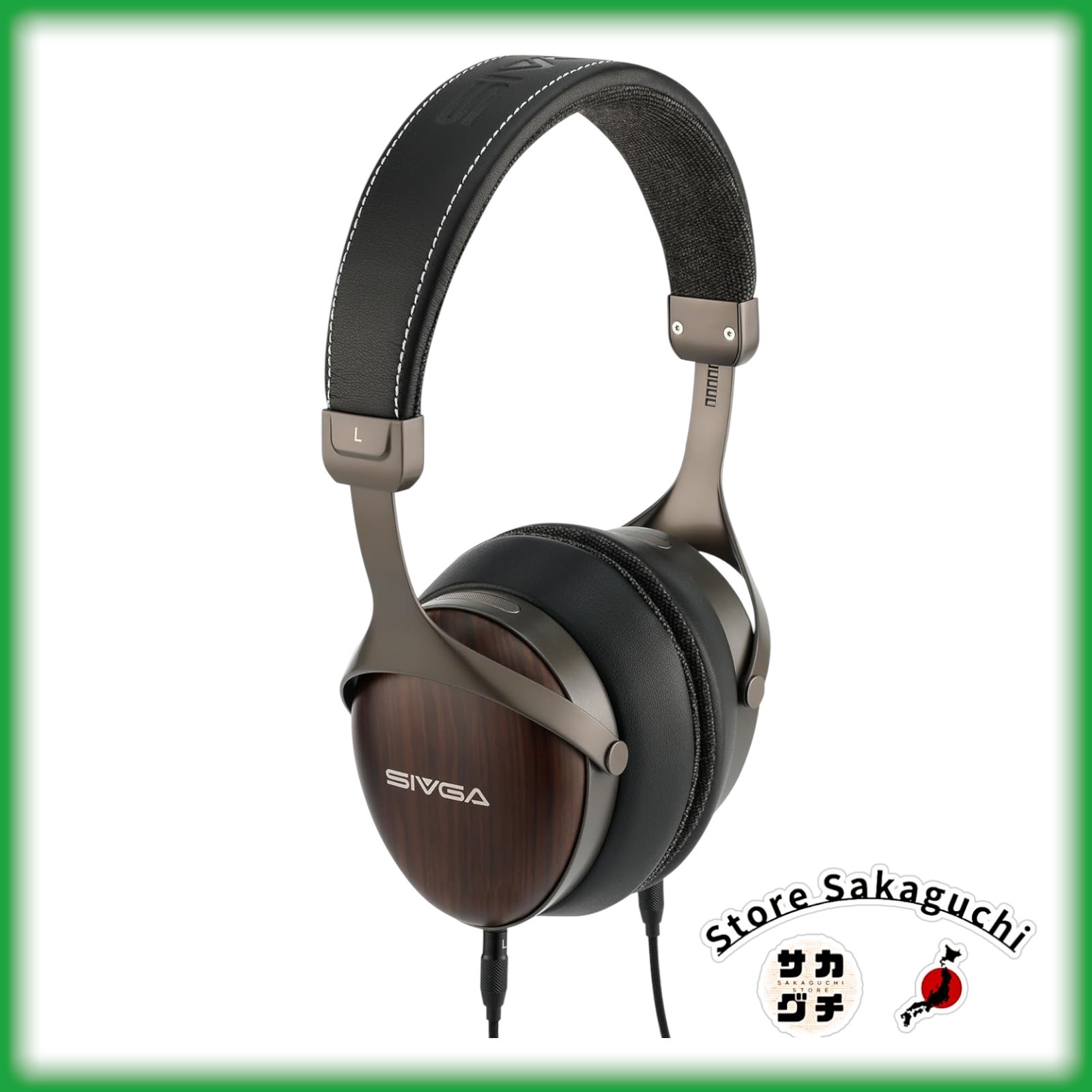 SIVGA SV021 Pro Zebrawood Closed Back HiFi Headphones Wired 50mm OFC Cable