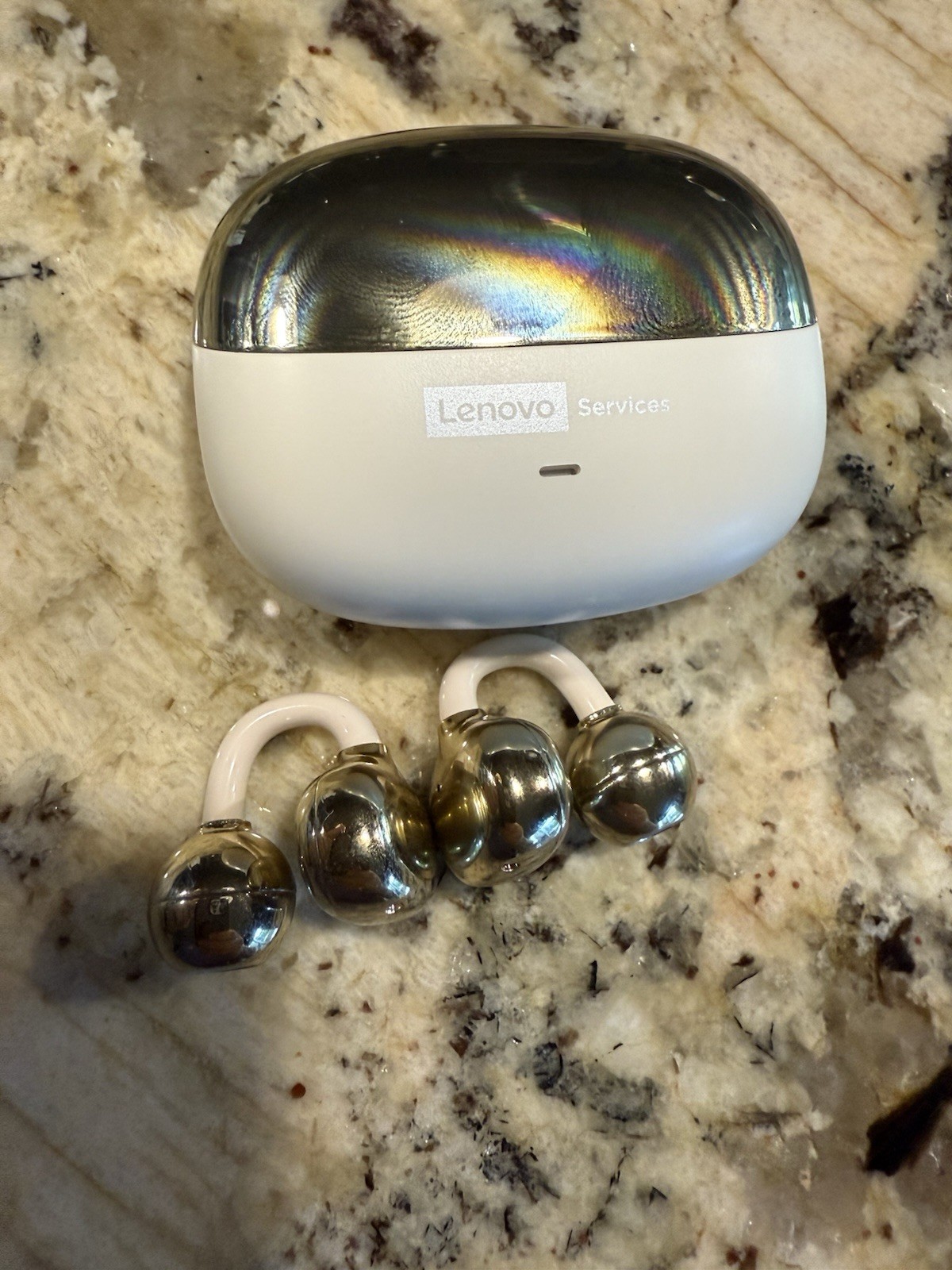 Lenovo LE302 Bluetooth Ear Clip Headphones Ear Buds With Ear Jewelry Included