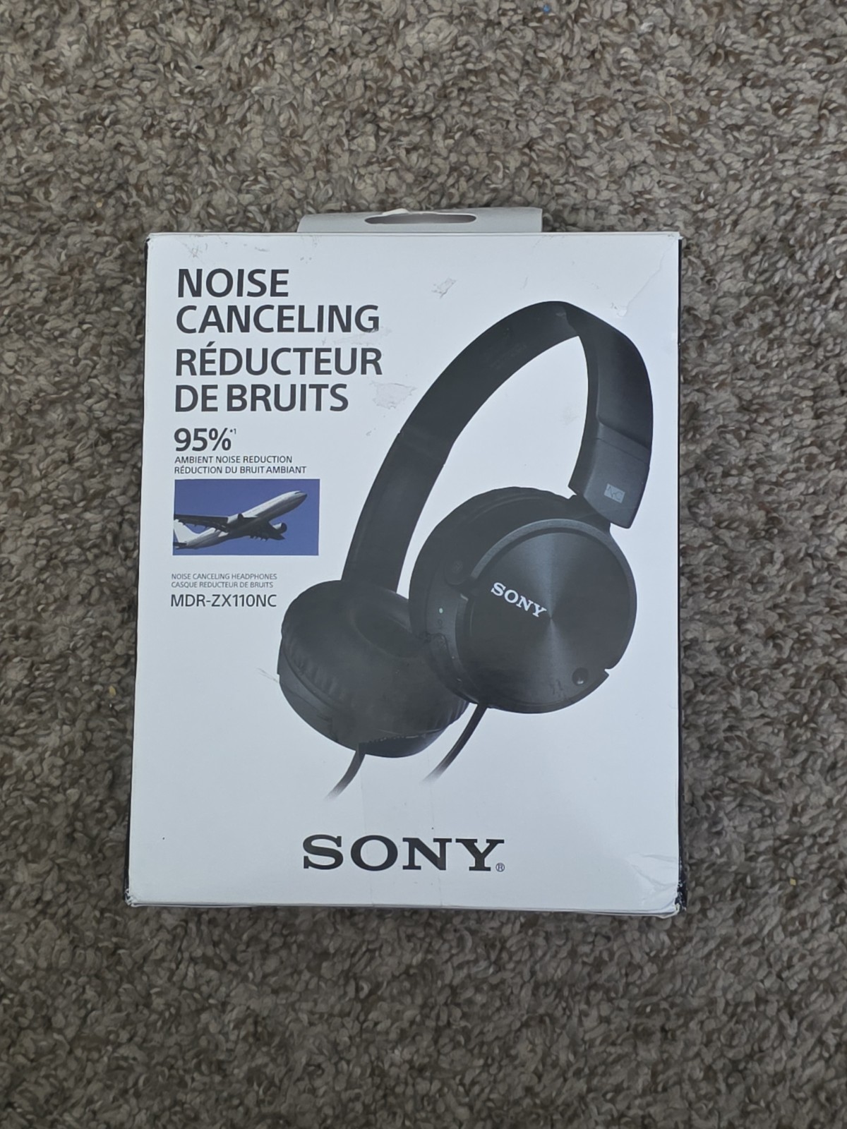 Sony MDR-ZX110NC Noise Canceling Headphones Black