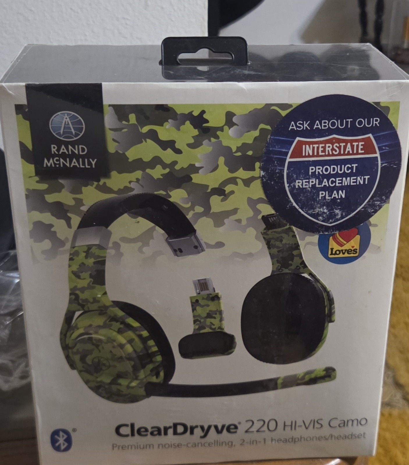 ClearDryve 220 CD220 Hi-Vis Camo Rand McNally Premium 2-1 Headphones ClearDrive