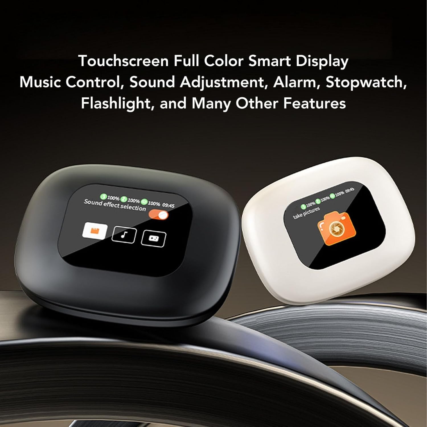 AI Translation Earbuds V5.4 Translator with Smart Touch Screen 140+ Languages T