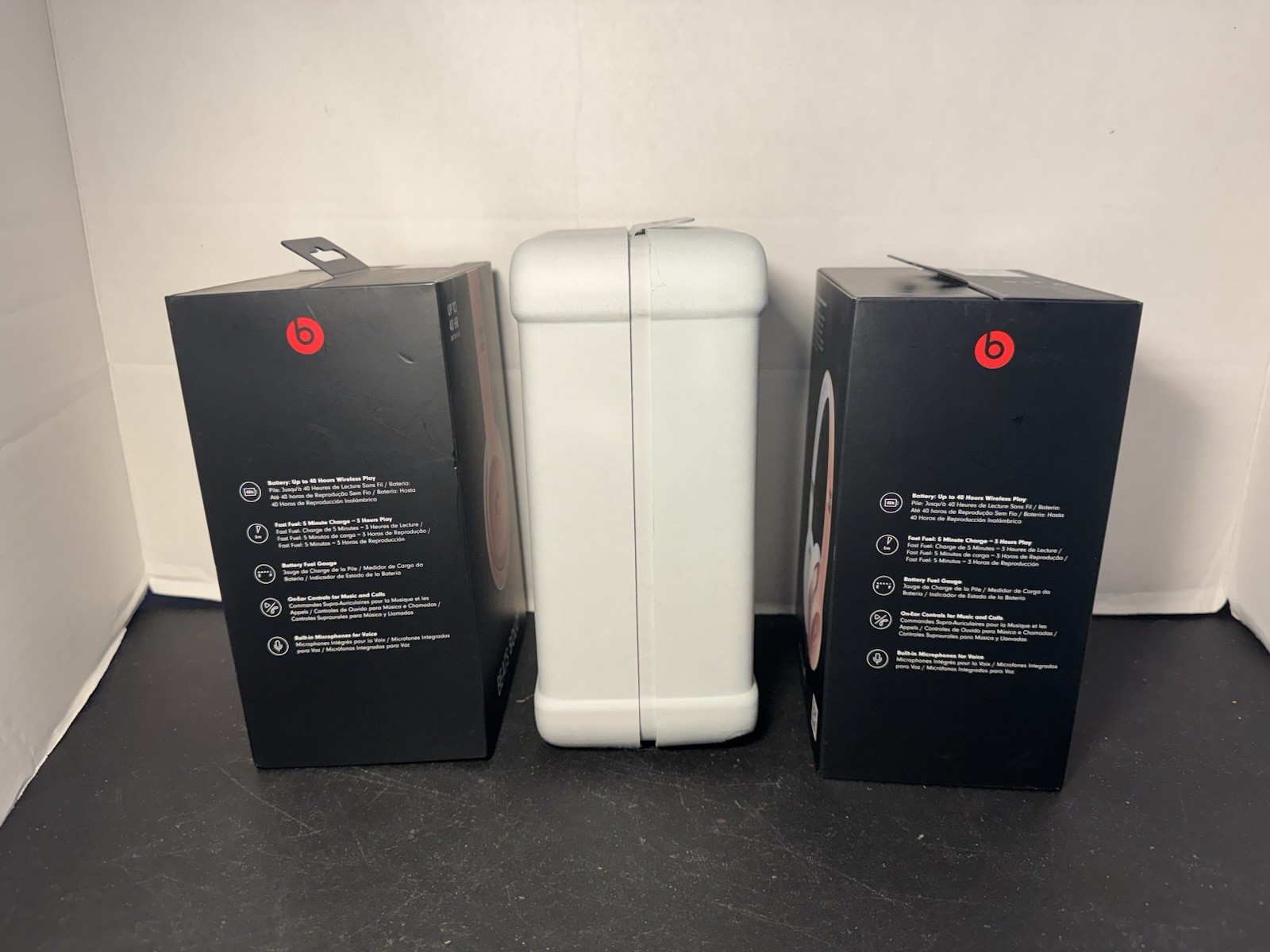 Beats Solo 3 & 4 LOT Wireless Headphones – 2 Black & 1 White EMPTY BOXES ONLY