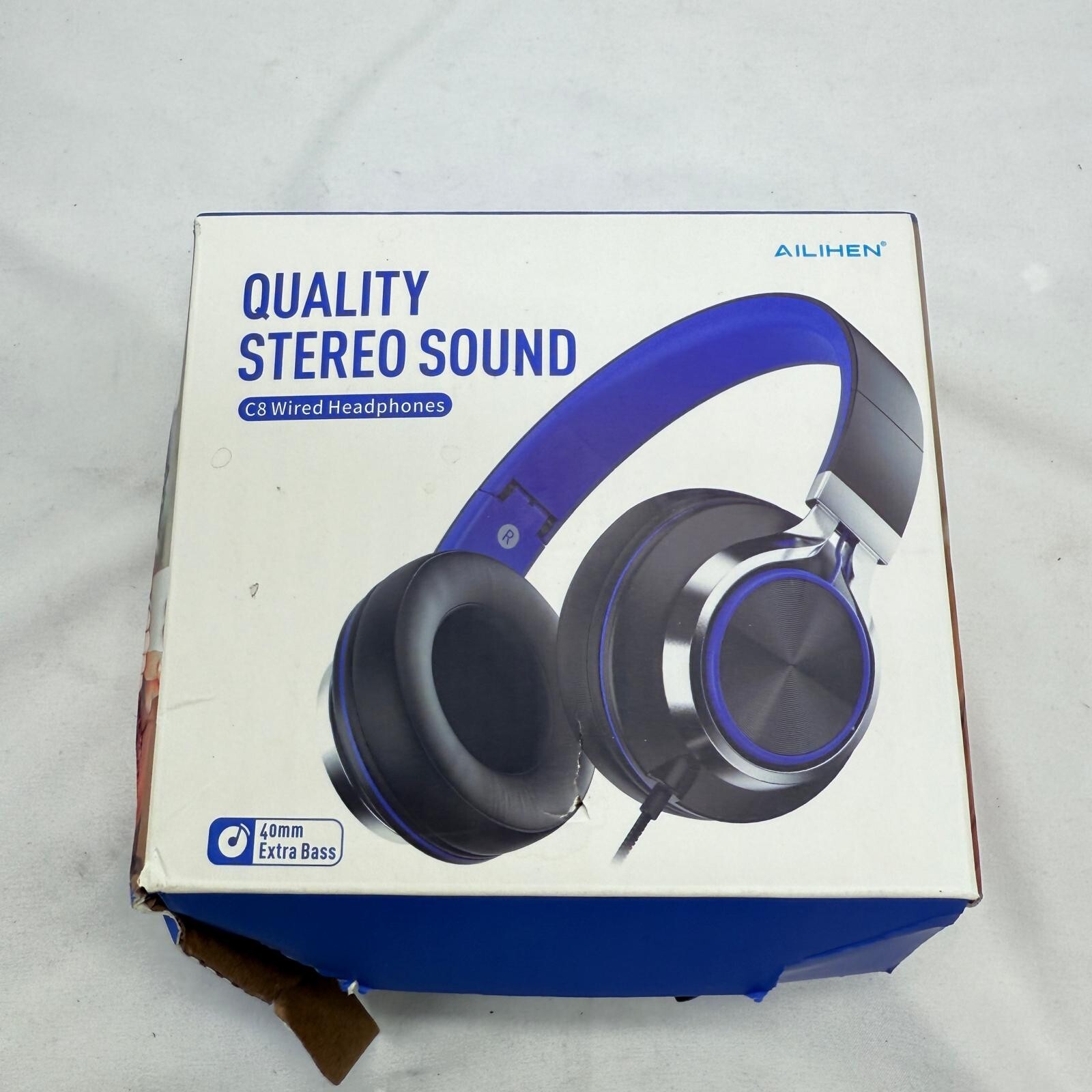 AILIHEN C8 Headphones Wired, On-Ear Headphones with Microphone and Volume Con…