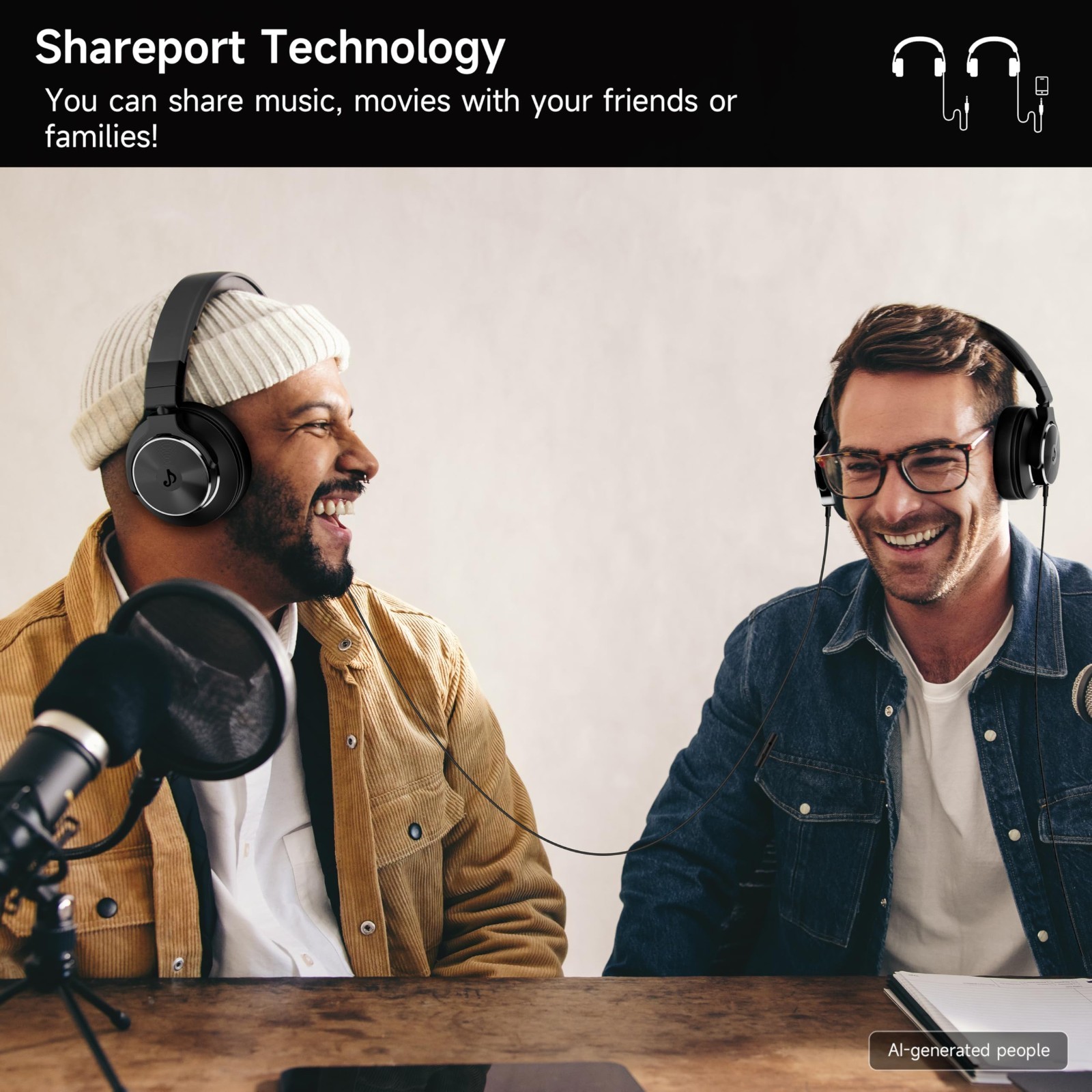 Over-Ear Wired Headphones for Studio Monitoring, Mixing & DJ Use – High Fidelity